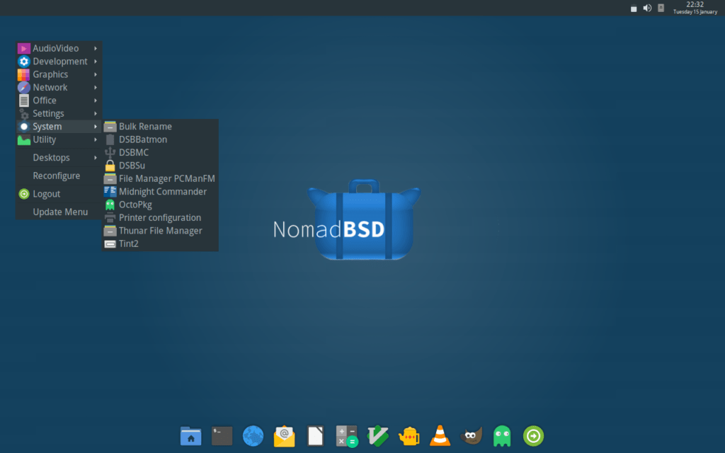 NomadBSD 1.4-RC1 Yayınlandı